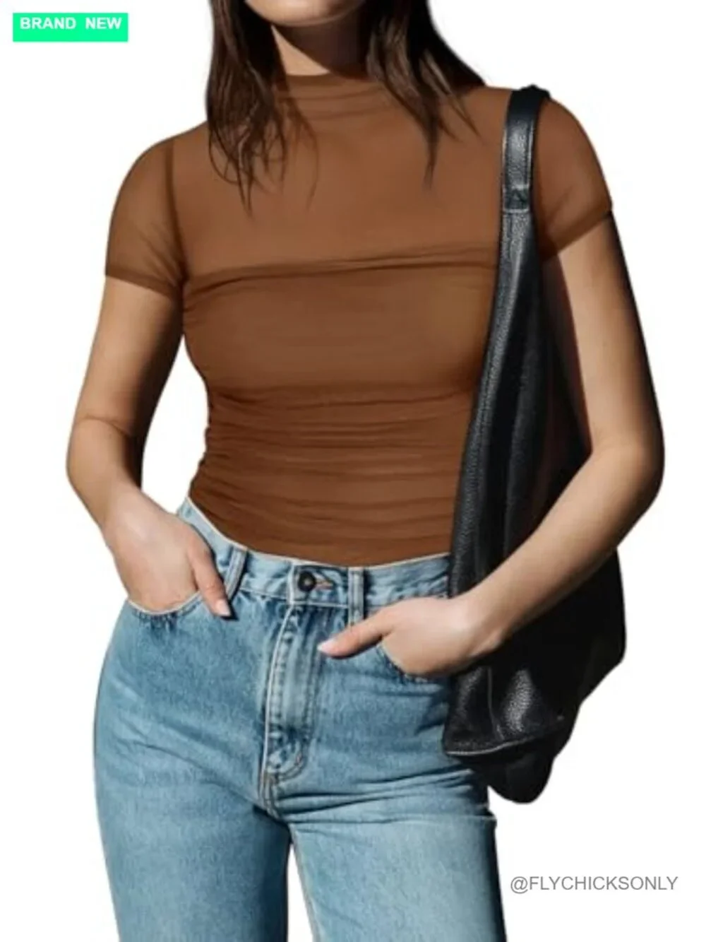 Sheer Mesh Ruched Mock Turtle Neck Bodysuit Top Ruched Going Out Snatched